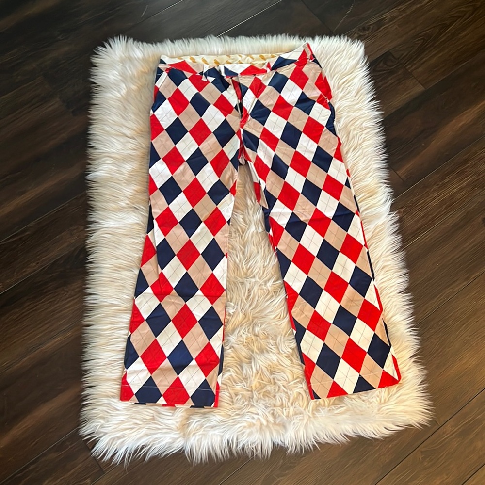 Men’s Loudmouth Golf Pants Size 36 x 30 New without tags- red, white, blue , tan